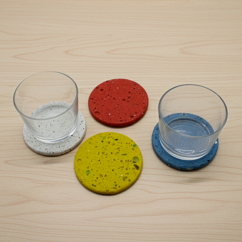 coaster terrazzo