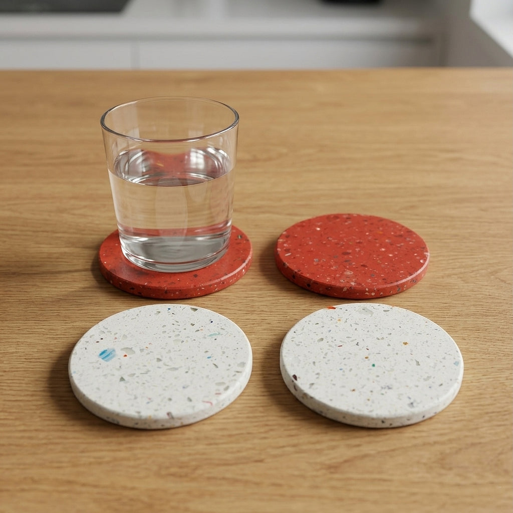 coaster terrazzo